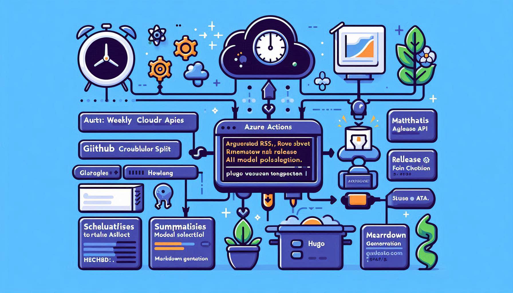 Deep dive into a PowerShell + GitHub Actions pipeline that auto-generates weekly Azure, GitHub and Terraform update posts with AI summarisation.